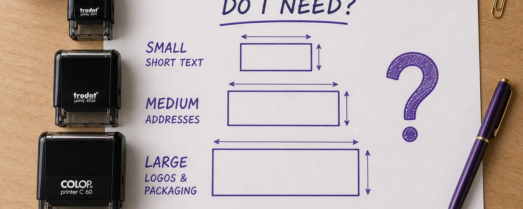 What Size Rubber Stamp Do I Need? guide